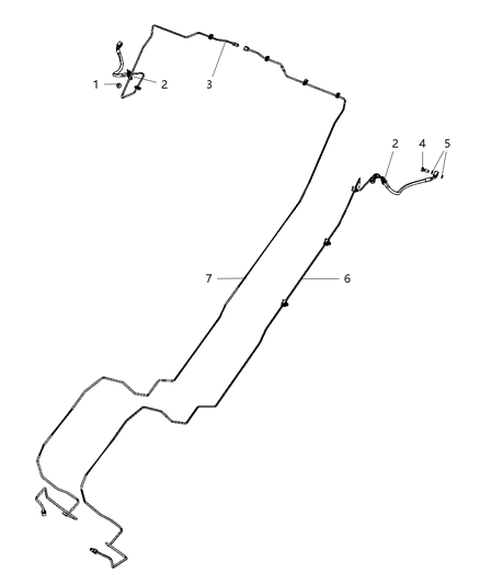 Tube And Hose Brake Diagram for 52109854AD