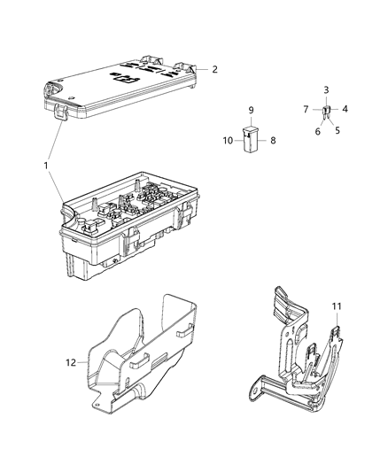 Module Totally Integrated Power Diagram for 68232879AA