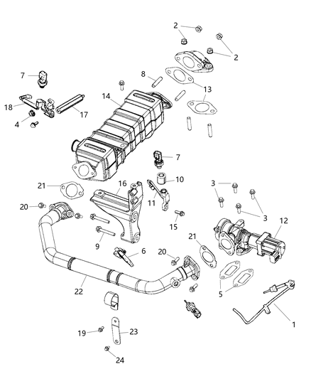 Bolt Hexagon Flange Head M8X1.25X30.00 Diagram for 4429114