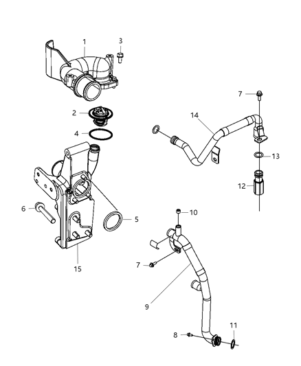 Thermostat Diagram for 68067109AA