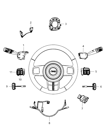 Switch Multifunction Diagram for 68041491AC