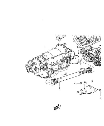 Shaft Drive Front Diagram for 68200149AC