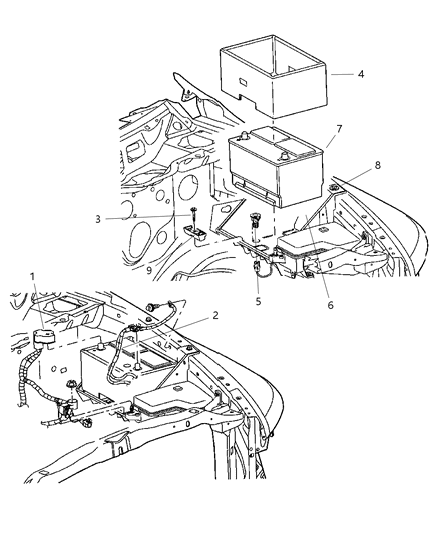 Wiring Battery Negative Diagram for 56051166AA