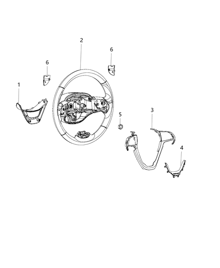 Wheel Steering Diagram for 5QV351X9AC