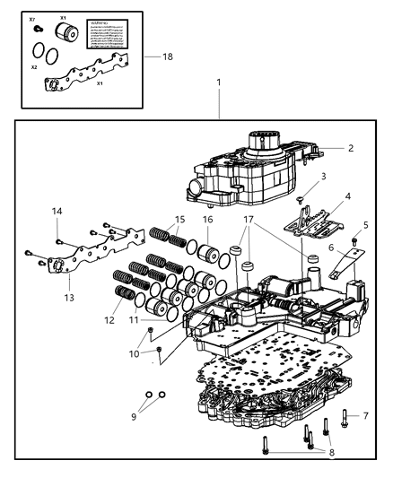2013 Jeep Wrangler Plate Manual Valve Cam Diagram for 4799654AC