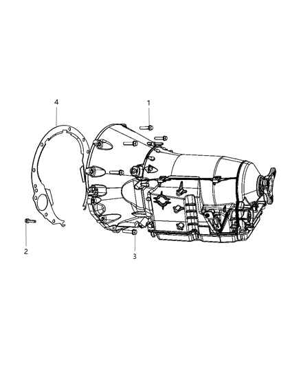 2014 Dodge Challenger Cover Transmission Dust Diagram for 53034177AE