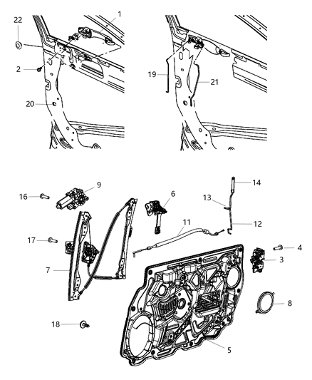 1992 Dodge D250 Latch Front Door Diagram for 4589693AD