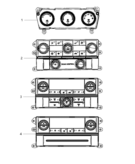 Dash Control Unit Diagram for 55111950AD