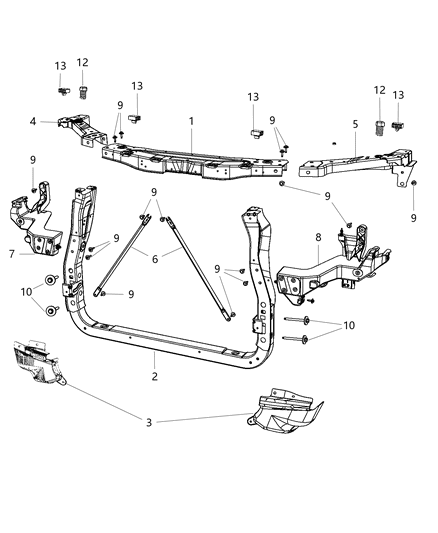 Panel Closeout Diagram for 5182519AA