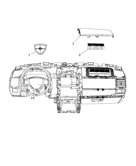 Air Bag Driver, Driver Side Diagram for ZM11BD5AG