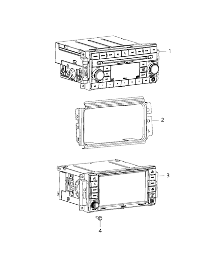 Radio Multi Media Diagram for 68283877AC