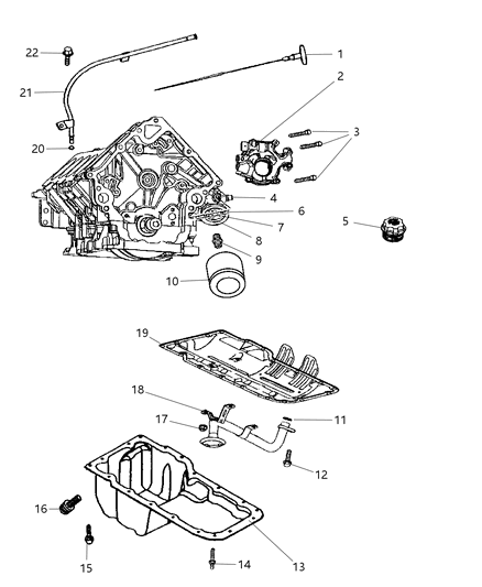 2000 Chrysler Grand Voyager Oil Pressure Sending Unit Diagram for 5149097AA