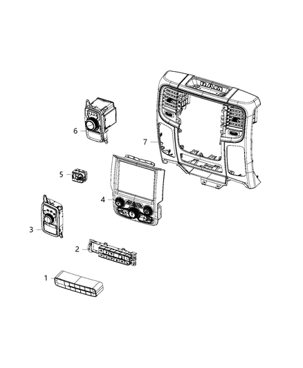 1992 Dodge Ramcharger Shifter Transmission Diagram for 56054273AJ