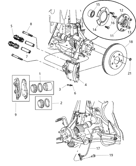 1984 Dodge 600 Rotor Brake Diagram for 2AMV3038AA