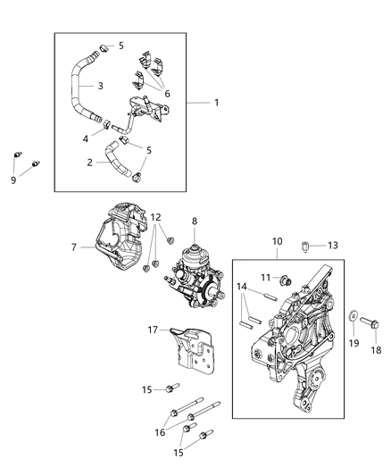 Clip Cable Diagram for 68201933AA