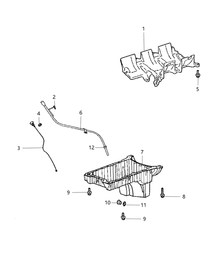 2012 Jeep Wrangler Plug Drain [M12 X 1.50 X 21.00] Diagram for 5175340AA