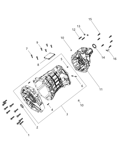 1987 Jeep Wagoneer Case Transmission Diagram for 68028428AA
