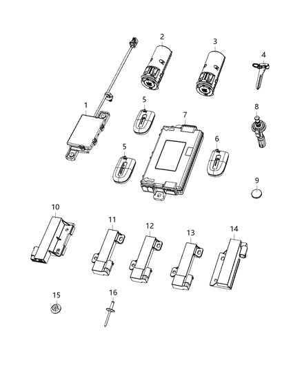 1985 Dodge Ram 50 Receiver Hub Diagram for 68441618AA