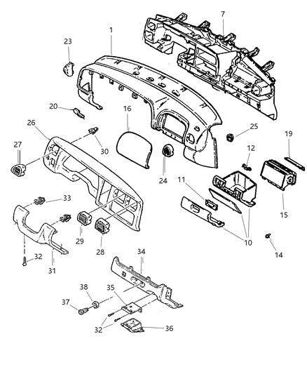 1990 Dodge Caravan Plug 12 V - Outlet Diagram for HX32DX9AB