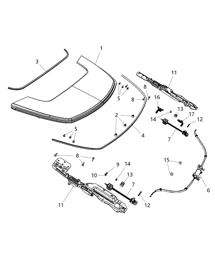 2004 Dodge Grand Caravan Rivet Nut Installation Diagram for 68028465AA