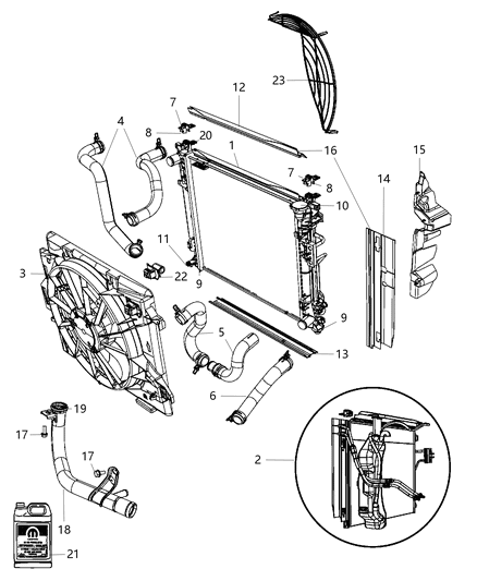 Module Cooling Diagram for 5005144AC