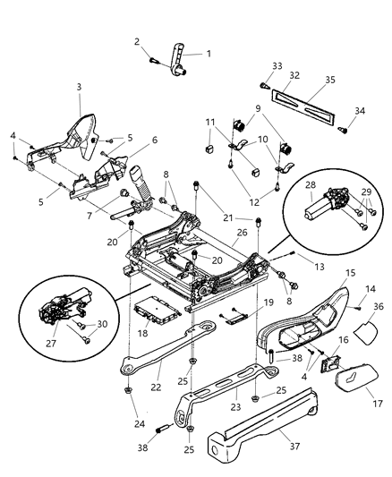 Module Seat Memory Diagram for 4602437AO