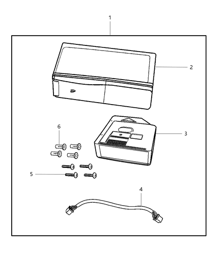 2023 Jeep Grand Cherokee Player Kit CD Changer-10 Disc Diagram for 82207521