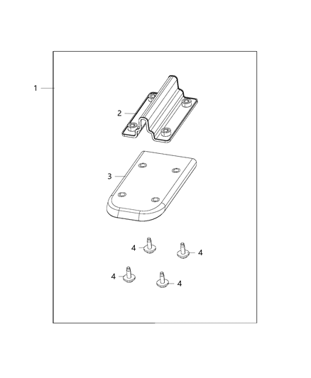Deflector Air Diagram for 68419118AC