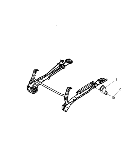 2007 Chrysler Pacifica Seat Belt Rear Inner Diagram for TS941J3AA