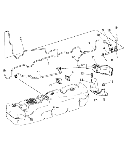 2024 Ram ProMaster 3500 Canister Vapor Diagram for 68013541AA