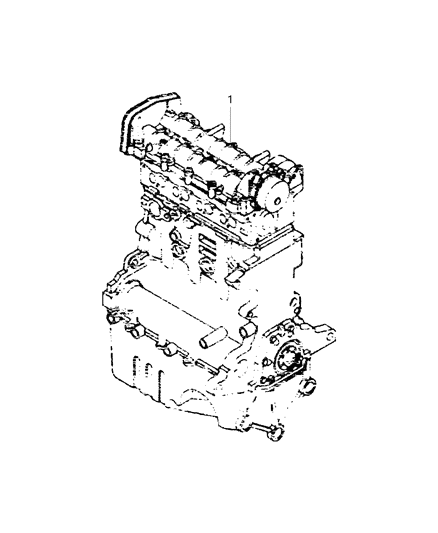 Engine Long Block Diagram for 68362065AA