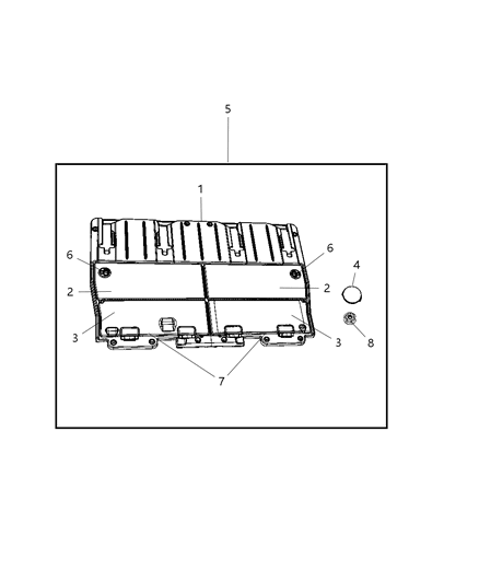 Cover Load Floor Diagram for 1DG46DK5AB