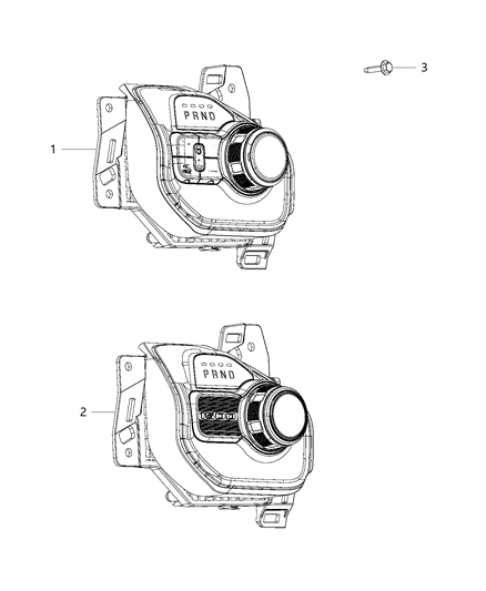 Shifter Transmission Diagram for 68328332AF