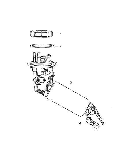 Module Kit Fuel Pump/Level Unit Diagram for 5161377AE