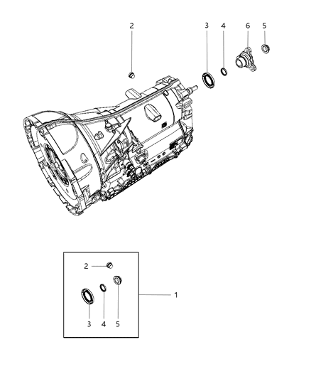 Flange Output Diagram for 68145444AA