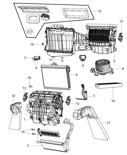 1985 Jeep J20 Duct Floor Distribution Right Diagram for 55111300AA
