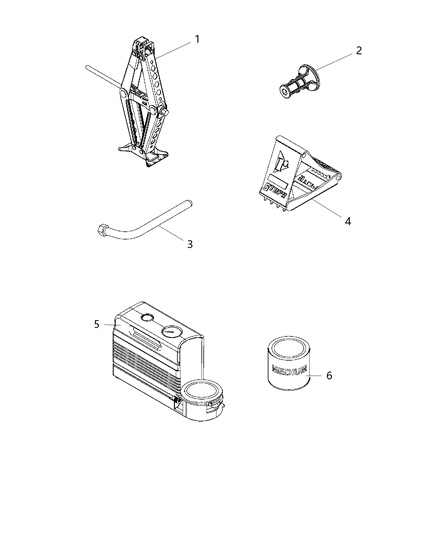 Compressor Tire Diagram for 68202002AA
