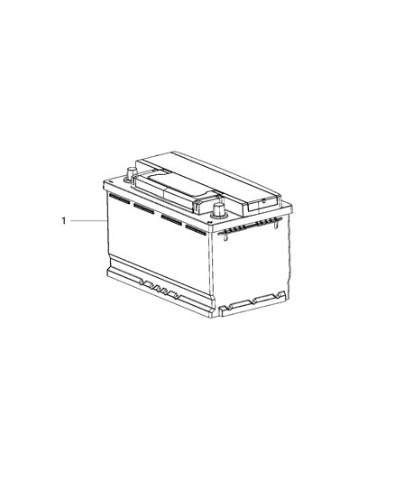 1987 Dodge Shadow Battery Storage Diagram for BLH7F001AA