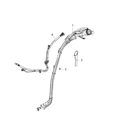 Tube Fuel Filler Diagram for 68250911AK