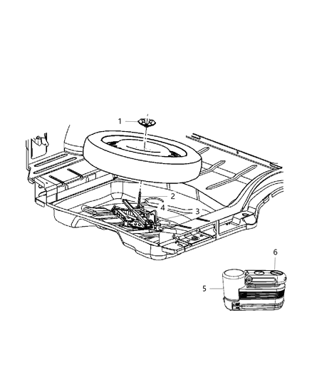 1991 Dodge B150 Support Load Floor Diagram for 5030175AE
