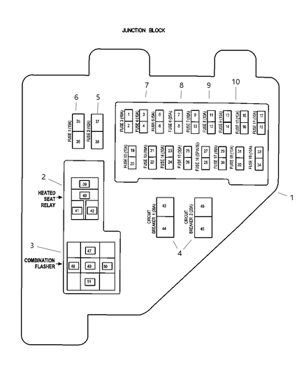Relay Electrical Diagram for 4606418AA
