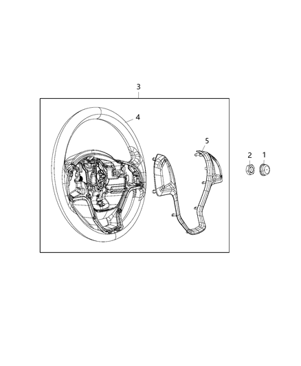 1986 Jeep Comanche Wheel Steering Diagram for 6EY67LXHAA