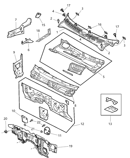 Nut Push - On Spring, 3 Diagram for 6506099AA