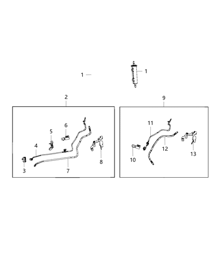 Tube Fuel Supply Diagram for 52030496AE