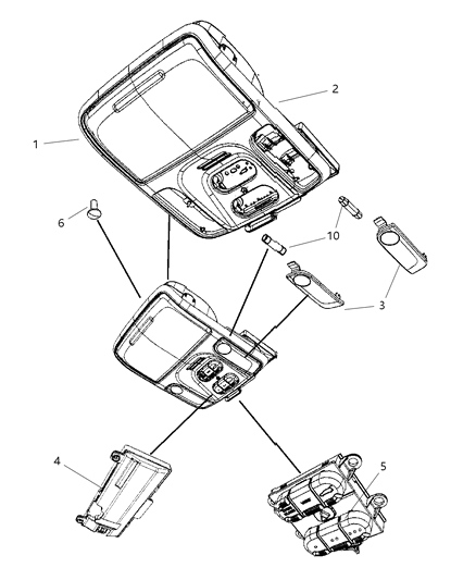 Module Compass Diagram for 56046034AC