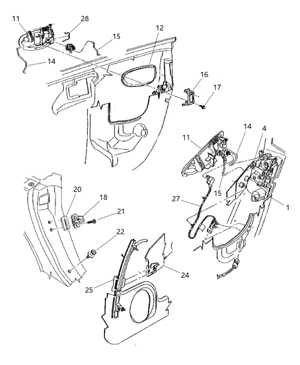 2013 Dodge Durango Screw Latch Diagram for 6035706