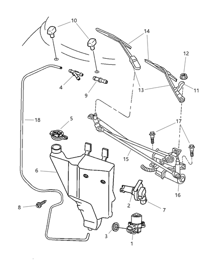 Pump & Seal Assembly, Reservoir Diagram for 4864634