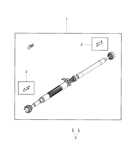 Shaft Drive Rear Diagram for 53010693AI
