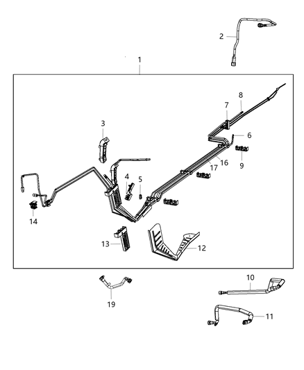 Tube Fuel Supply Diagram for 4584557AE