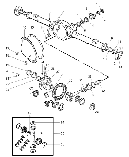 Shaft Axle Diagram for 52111371AB